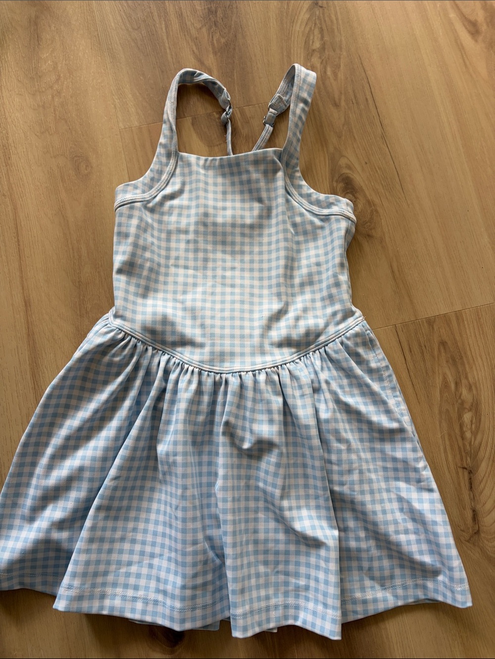 abercrombie kids Light Blue Gingham YPB Dress